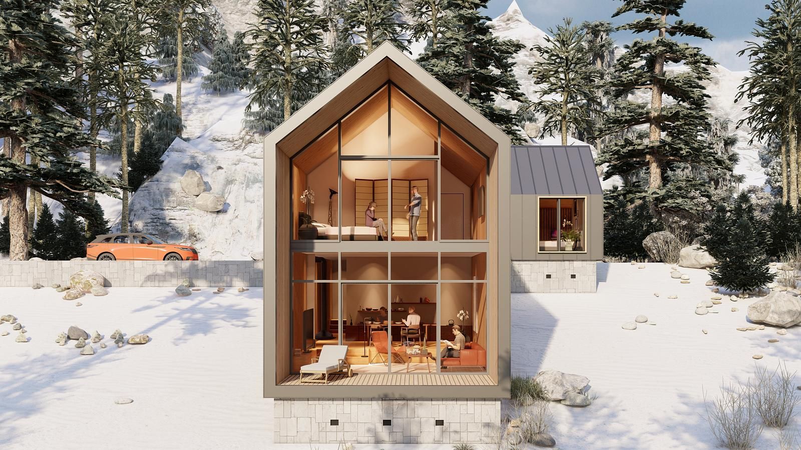 проект амбарного дома фото