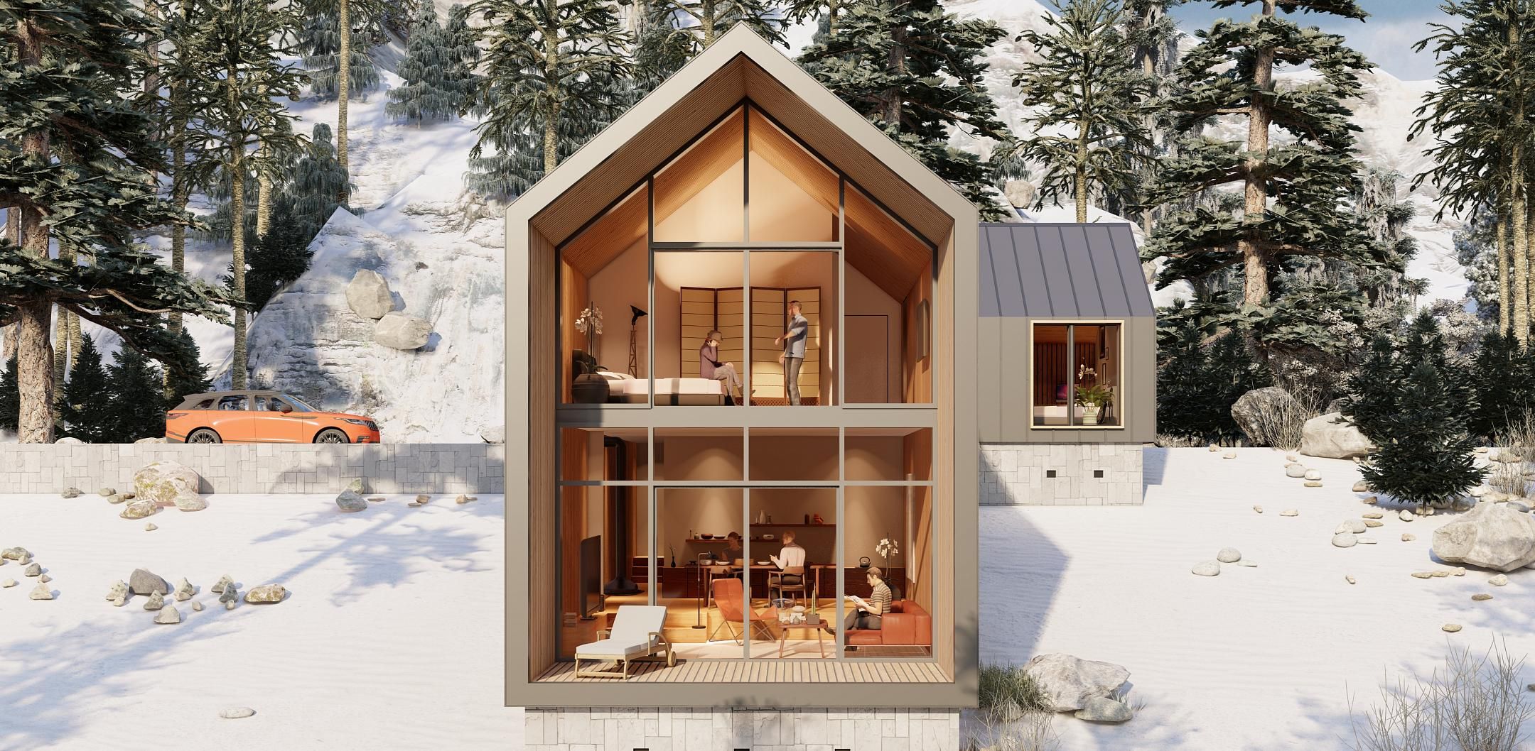 проект амбарного дома фото