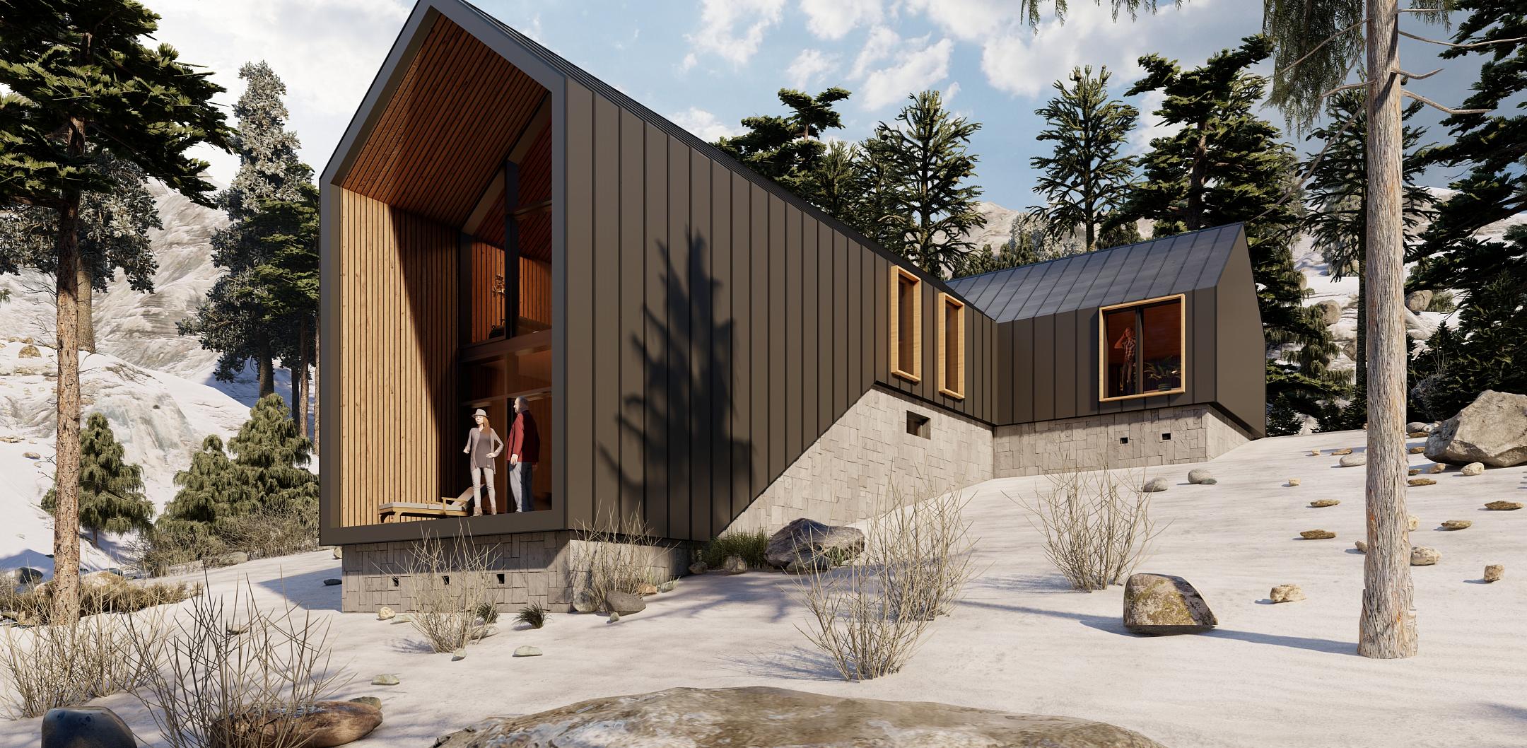 дизайн проект амбарного дома