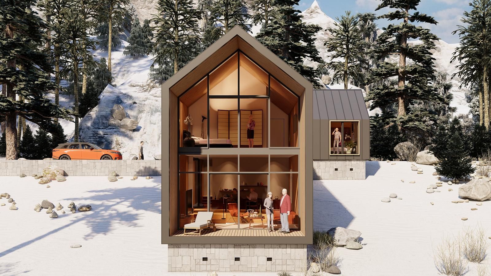 проект амбарного дома фото