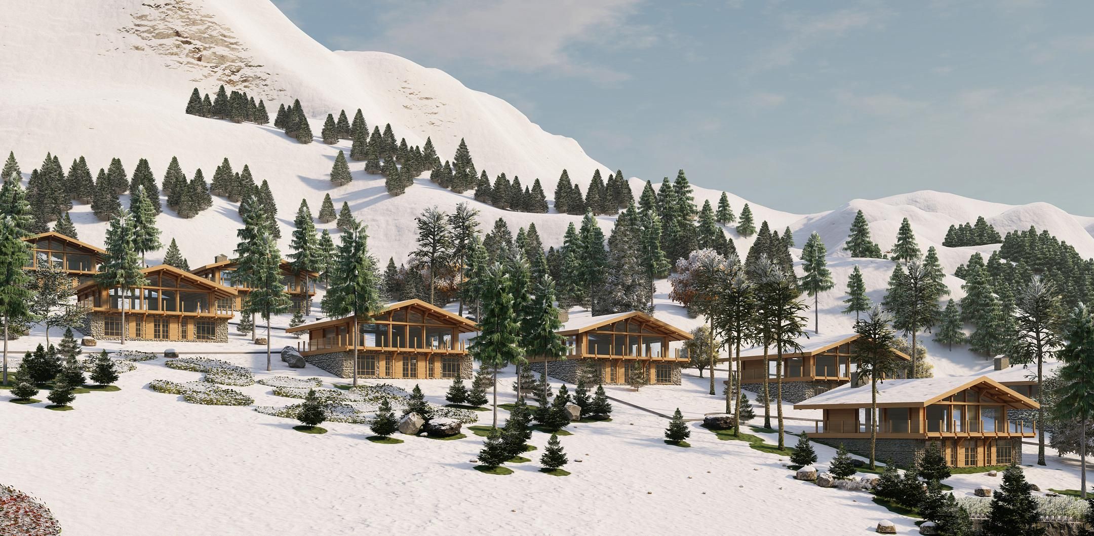 разработка архитектурного проекта горнолыжного комплекса