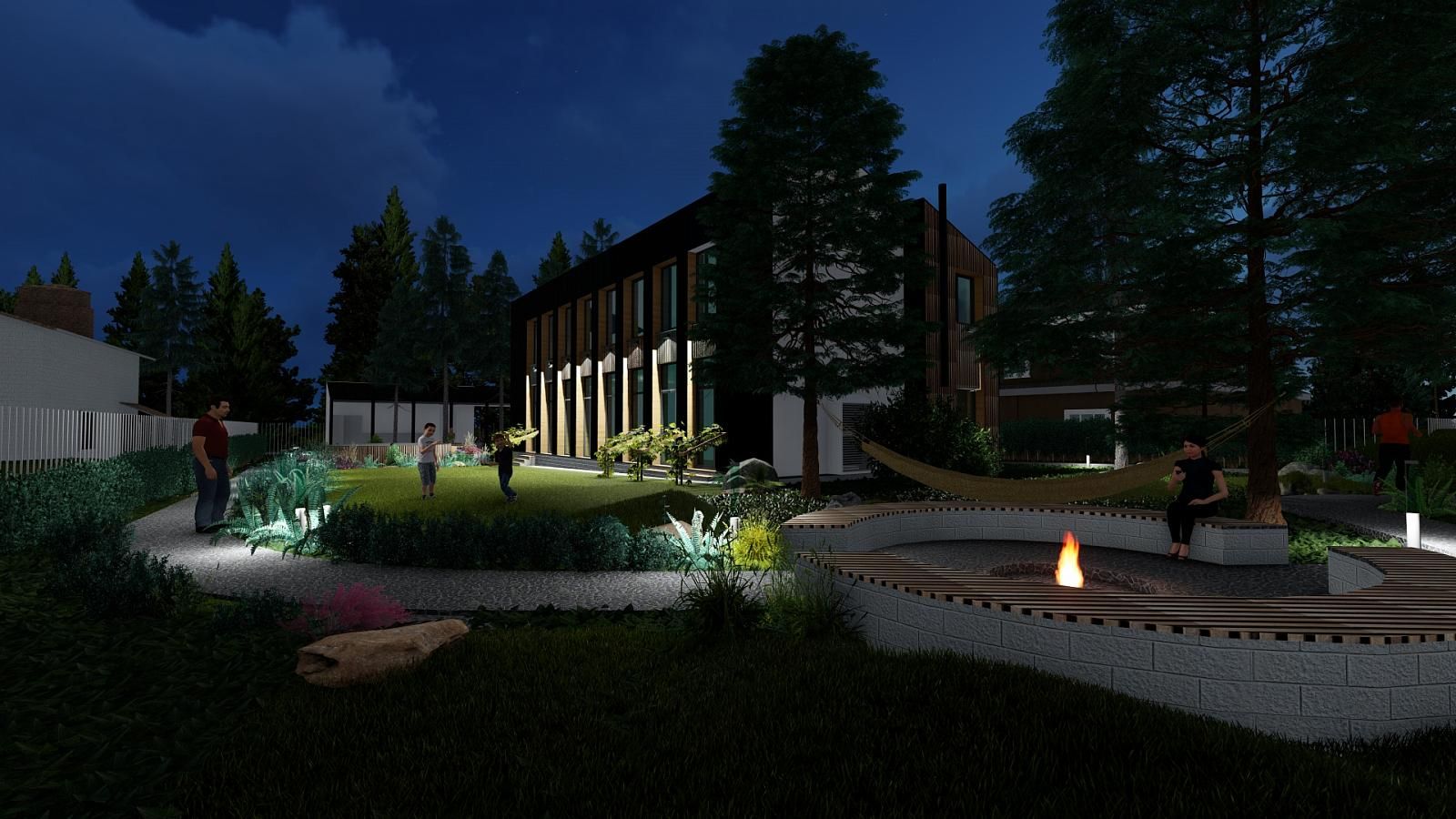 Дизайн большого загородного дома фото