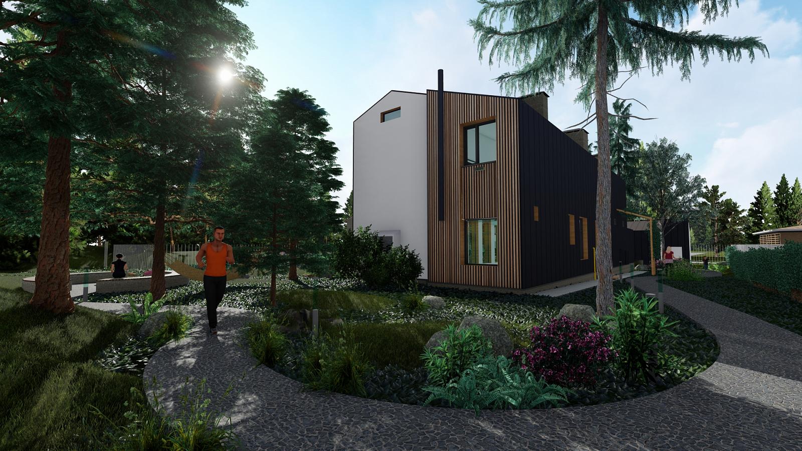 Дизайн большого загородного дома фото