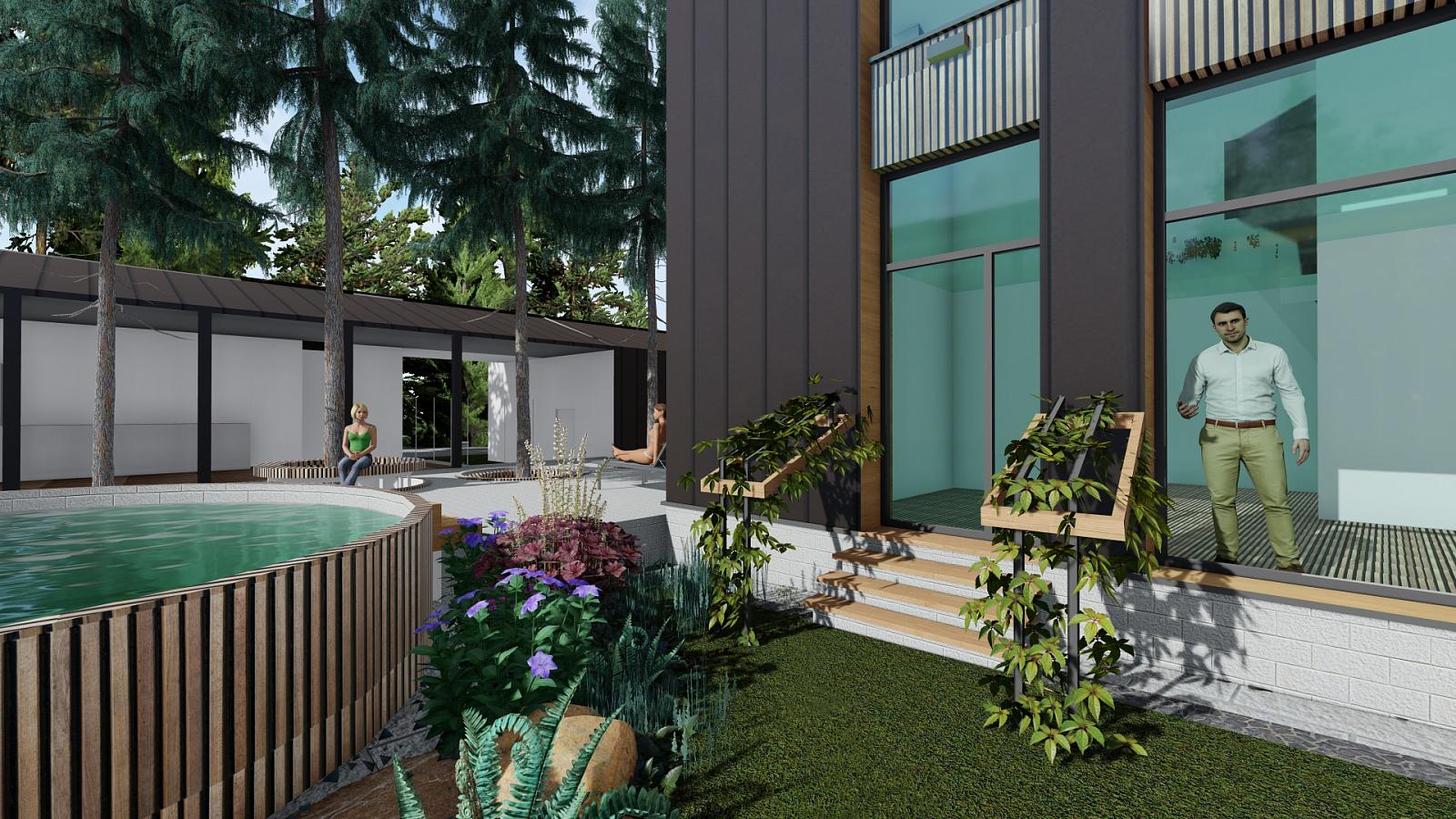 Дизайн большого загородного дома фото